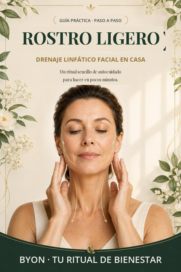 Portada del e-book Rostro Ligero — drenaje linfático facial en casa