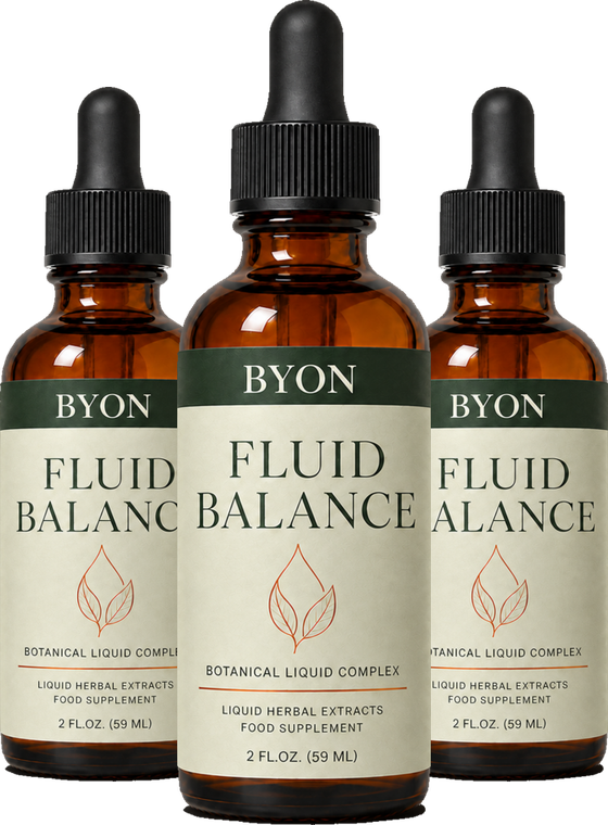 Tres frascos de BYON Fluid Balance