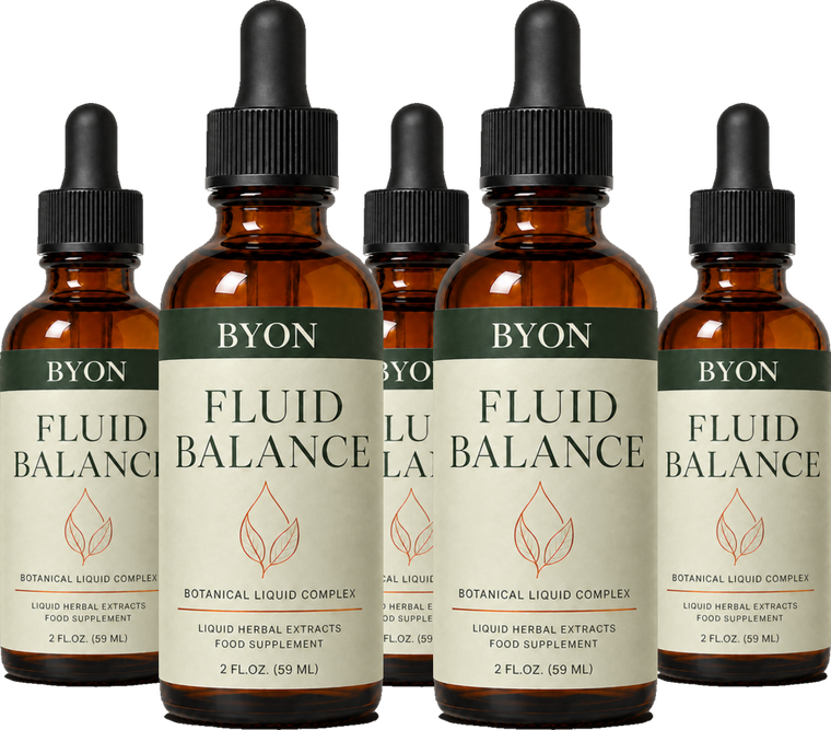 Cinco frascos de BYON Fluid Balance